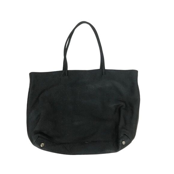 Vintage PRADA Vela Nero Black Leather Tote Handbag B5990 - Picture 1 of 11